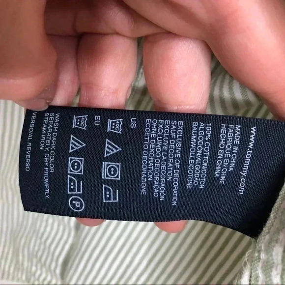 Tommy Hilfiger Dress Shirt Striped Size Large - Picture 10 of 16